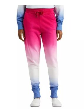 NWOT- Lauren Ralph Lauren Ombre Pink to Blue Track Joggers